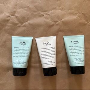 Philosophy Fresh Cream Body Lotion & Snow Angel Body lotion and body Scrub NEW
